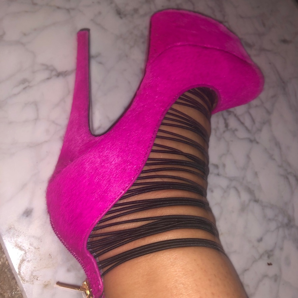 Luxe London Trash Passion Pink High Heels 👠 - Picture 4 of 6